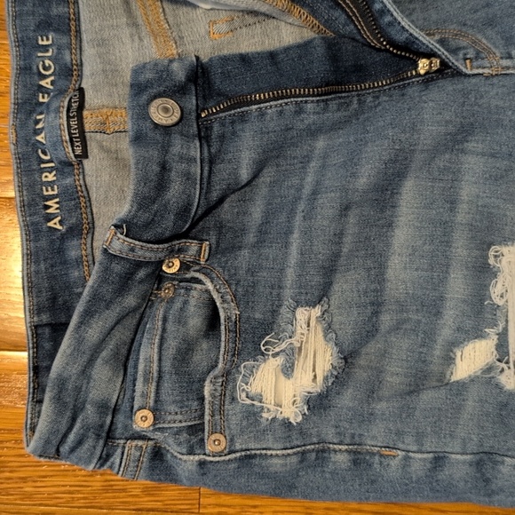 American Eagle Curvy Super High Rise Flare 8 Regular Next Level Stretch - Picture 2 of 11